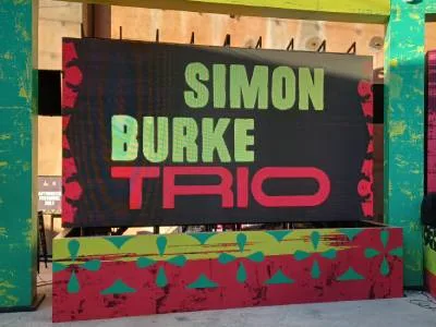 Jazz trio performing at corporate event in New Orleans